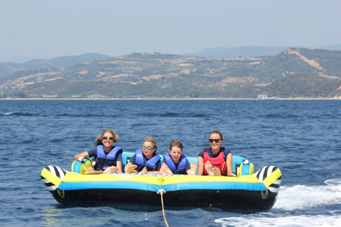 Eagles Resort Chalkidiki Kids having fun with water sports