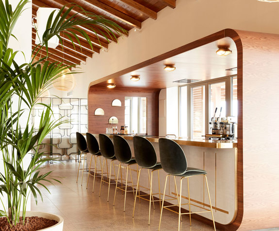 Eagles Resort Chalkidiki Cabin Bar with black stools
