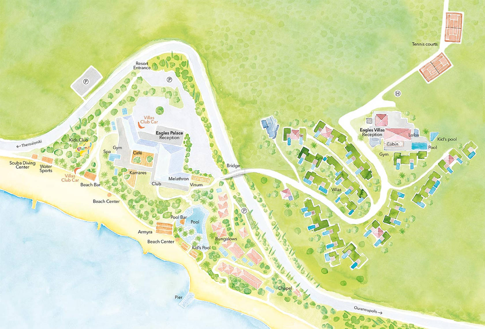 Resort Map Graphic