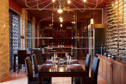 Eagles Resort Chalkidiki Vinum Restaurant with wine cellar