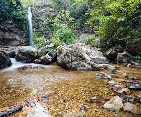 Waterfall at St Barbara beautiful landscape