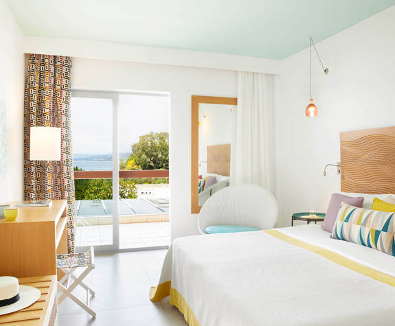 Eagles Palace Resort Chalkidiki Superior bedroom with sea view