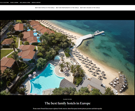 Eagles Villas Conde Nast Traveller Best Family Hotels In Europe