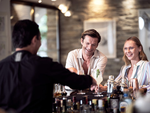 Eagles Resort Chalkidiki couple enjoying cocktails