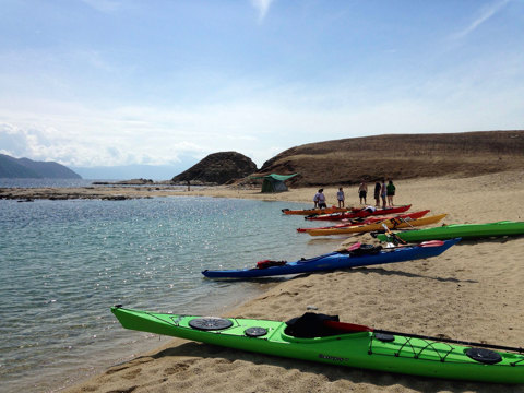 Eagles Resort Chalkidiki Water Sports and Sea Kayaking Equipment on the beach