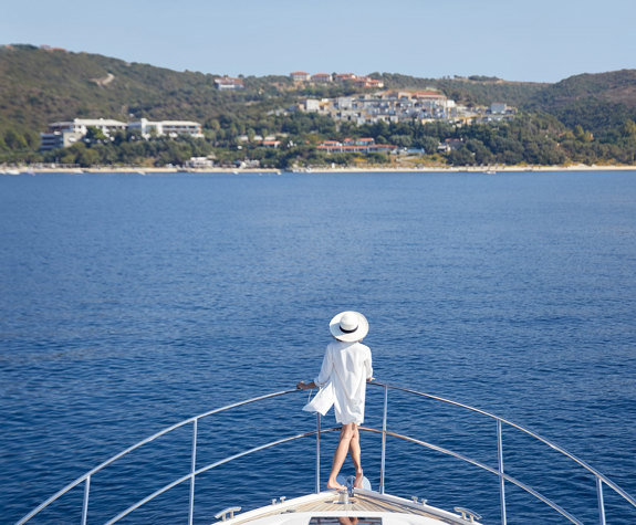 Eagles Resort Chalkidiki woman Yachting