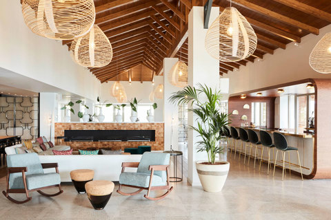 Eagles Resort Chalkidiki Cabin Bar interior with modern decoration