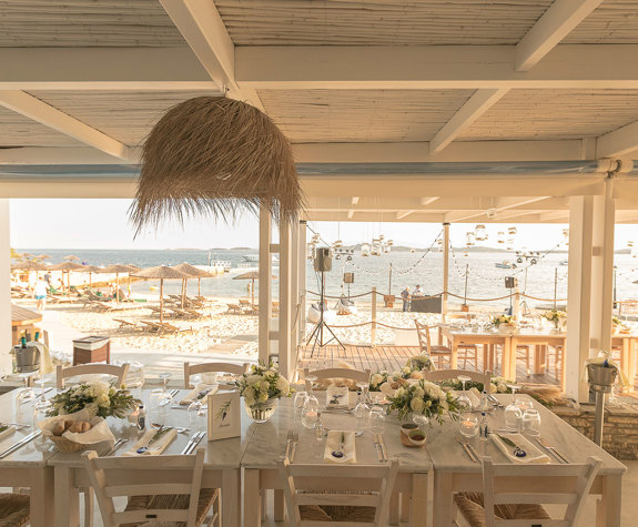 Eagles Resort Chalkidiki Wedding Events by the beach, like a greek tavern style