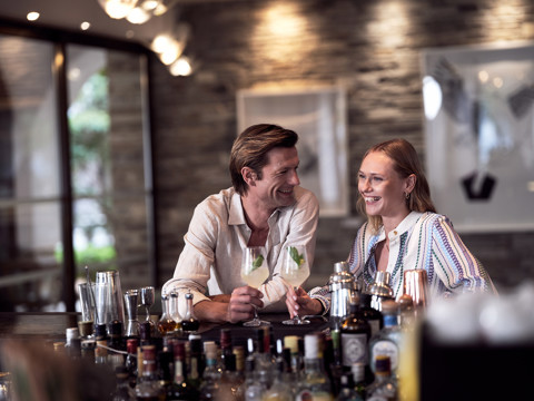 Eagles Resort Chalkidiki couple enjoying cocktails