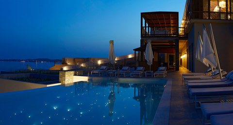 Eagles Resort Chalkidiki Outdoor Swimming Pool nightview